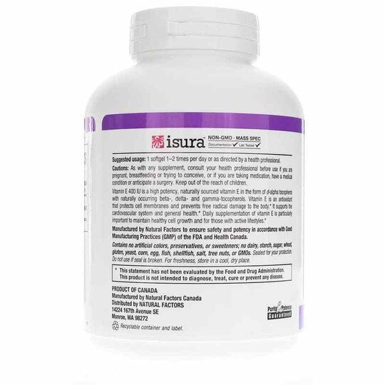 Mixed Vitamin E 400 IU, 240 Softgels, NF