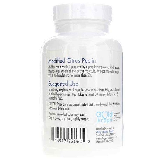 Modified Citrus Pectin, 120 Veg Capsules, ARG