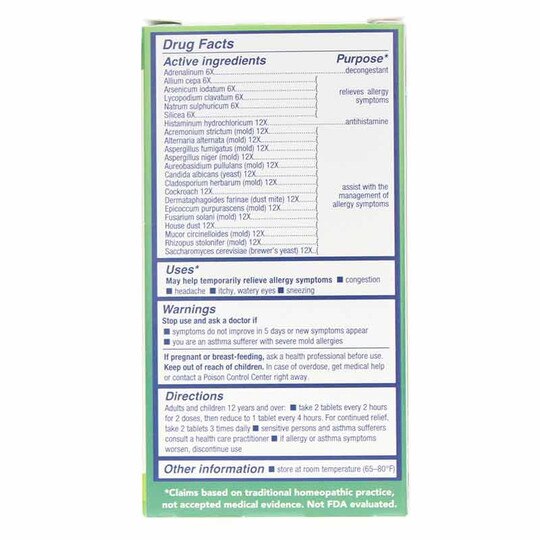 Mold, Yeast & Dust, 60 Tablets, NC