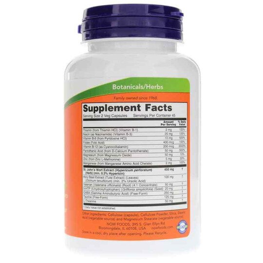 Mood Support with St. John's Wort, 90 Veg Capsules, NOW