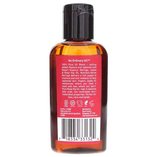 Moringa Jojoba & Rose Hip Oil, 2 Oz, DES