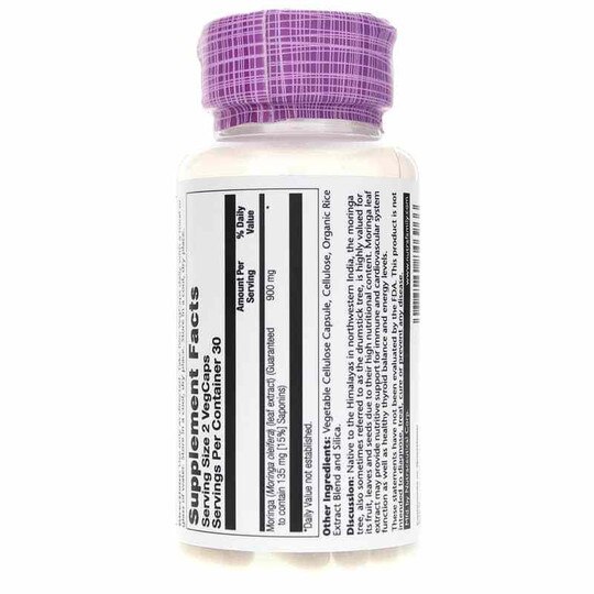 Moringa Leaf Extract 450 Mg, 60 Veg Capsules, SLR