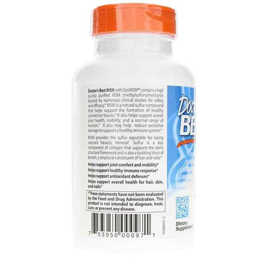 MSM 1500 Mg, 120 Tablets, DRB