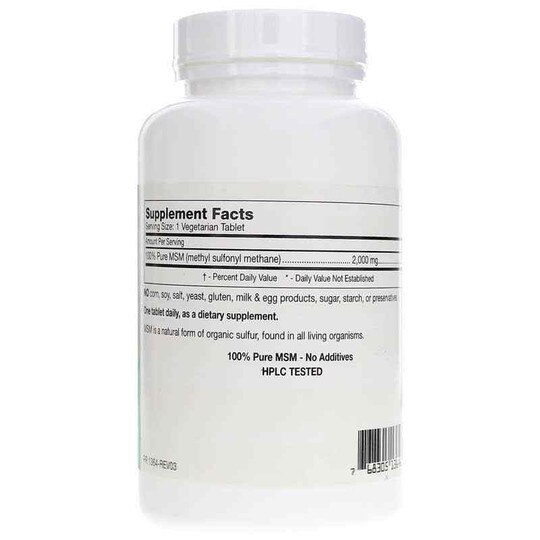MSM Pure 2000, 60 Veg Tablets, PTF