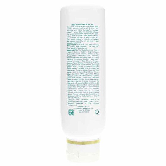 MSM Rejuvenator Anti-Aging Skin Cream, 6 Oz, PGL