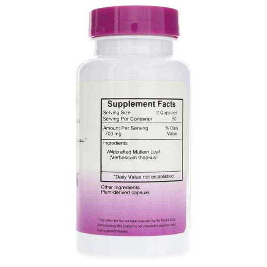 Mullein Leaf, 100 Veg Capsules, DRC