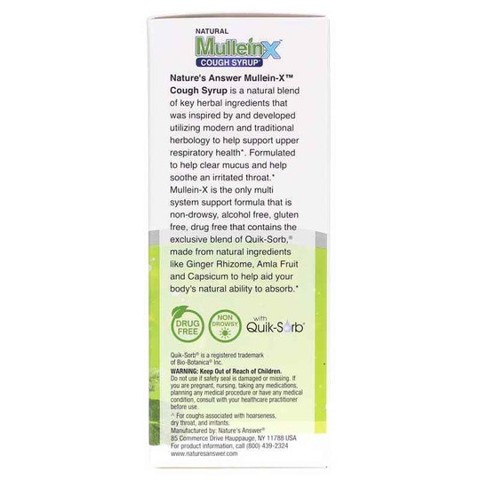 Mullein-X Cough Syrup Multi-System, 4 Oz, NAN