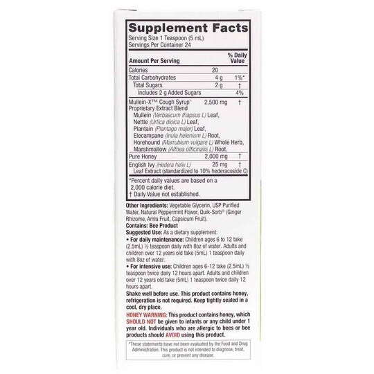 Mullein-X Cough Syrup Multi-System, 4 Oz, NAN