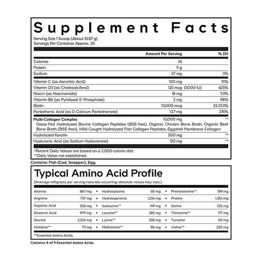 Multi Collagen Peptides Platinum, 11.5 Oz, CDE