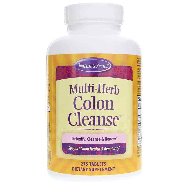 MultiHerb Colon Cleanse Tablets, Natures Secret