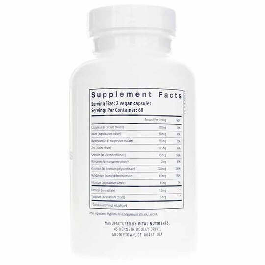 Multi-Minerals Citrate/Malate Formula (No Copper or Iro, VTN
