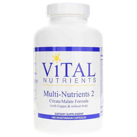 Multi-Nutrients 2 (with Copper & without Iron), 180 Cap, VTN