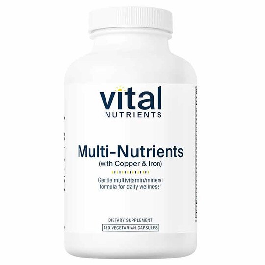 Multi-Nutrients (with Copper & Iron), 180 Capsules, VTN