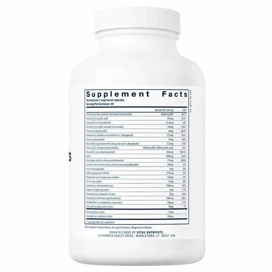 Multi-Nutrients (with Copper & Iron), 180 Capsules, VTN