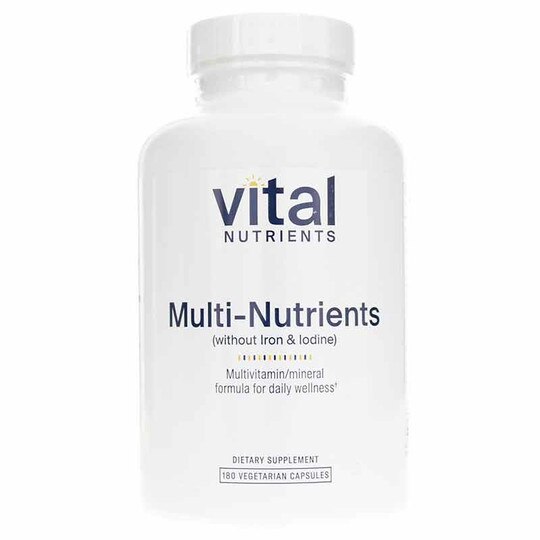 Multi-Nutrients No Iron or Iodide, 180 Veg Capsules, VTN