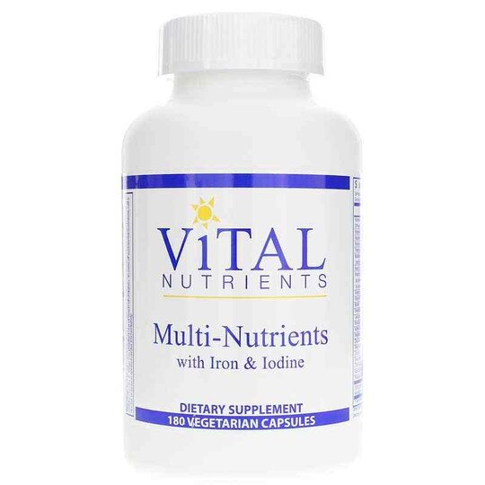 Multi-Nutrients with Iron & Iodine, 180 Capsules, VTN