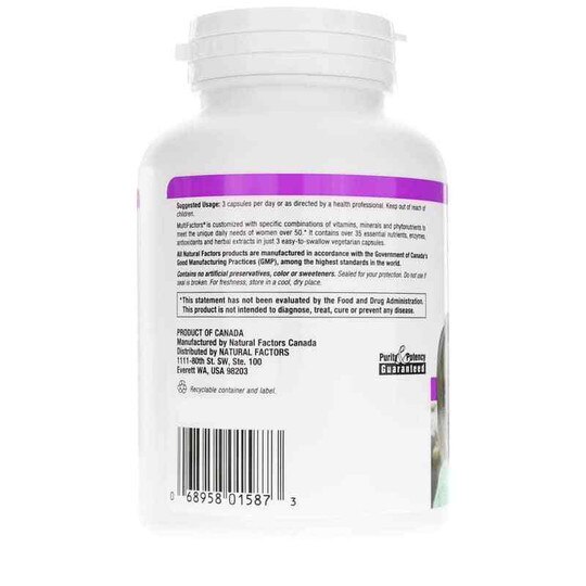 MultiFactors Women's 50+, 90 Veg Capsules, NF