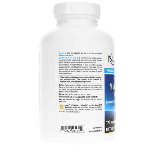 MultiMedica for Men Copper & Iron Free, 120 Veg Capsule, NUM
