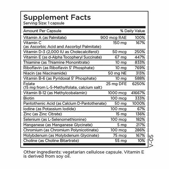 Multivitamin + 15mg L-Methylfolate, MTM