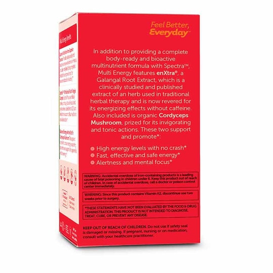 Multivitamin Energy, 60 Capsules, ZHL