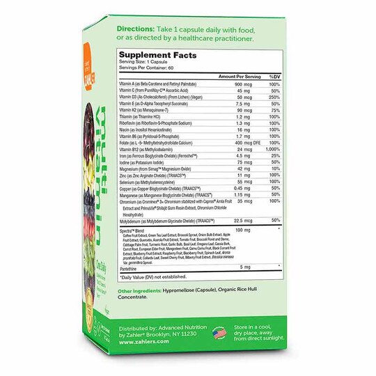 Multivitamin One Daily, 60 Capsules, ZHL