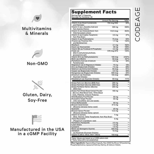 Multivitamin Performance Elite Max, 90 Capsules, CDE