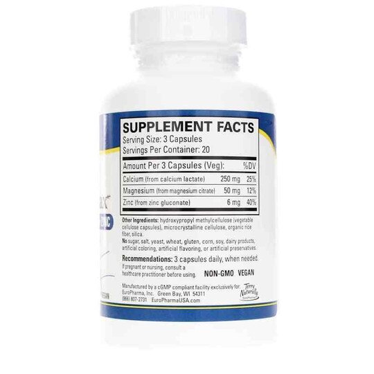 Muscle Relax Magnesium Calcium Zinc, 60 Capsules, TNT