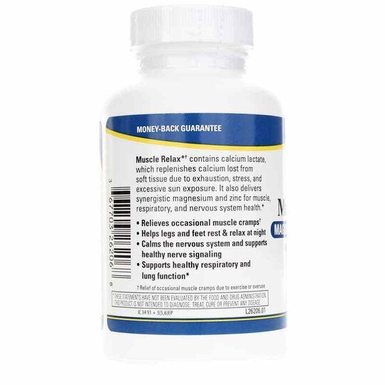 Muscle Relax Magnesium Calcium Zinc, 60 Capsules, TNT