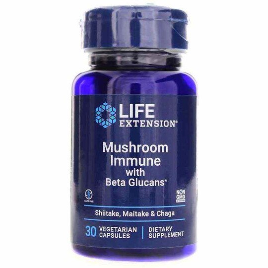 Mushroom Immune with Beta Glucans, 30 Veg Capsules, LFE