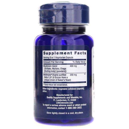 Mushroom Immune with Beta Glucans, 30 Veg Capsules, LFE