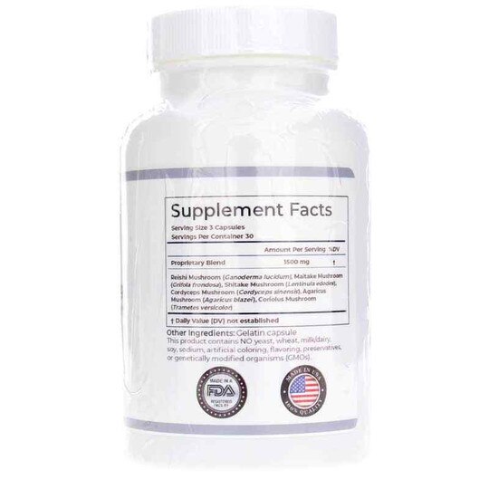 Mushroom King, 90 Capsules, BEHS
