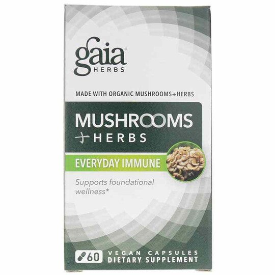Mushrooms + Herbs Everyday Immune, 60 Vegan Capsules, GH