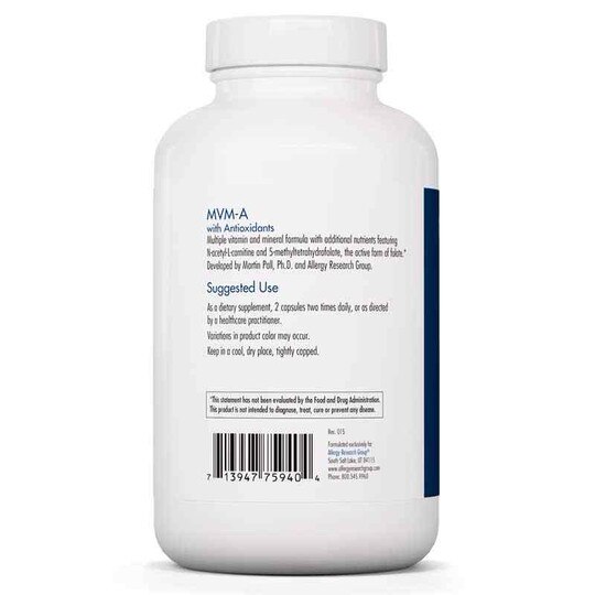 MVM-A Antioxidant Protocol, 180 Veg Capsules, ARG