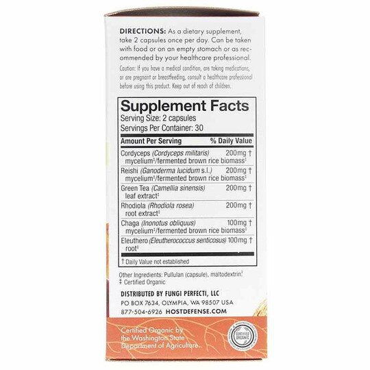 MycoBotanicals Energy, 60 Veg Capsules, HDF