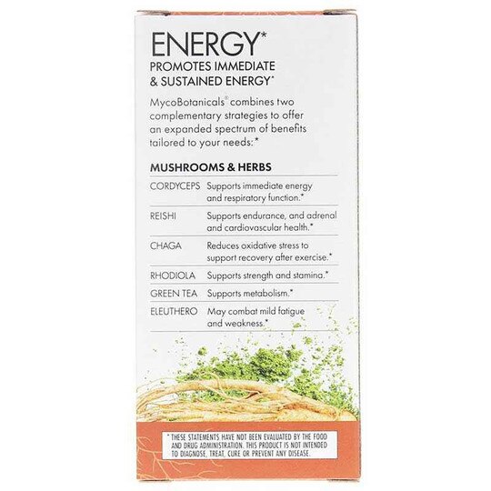 MycoBotanicals Energy, 60 Veg Capsules, HDF