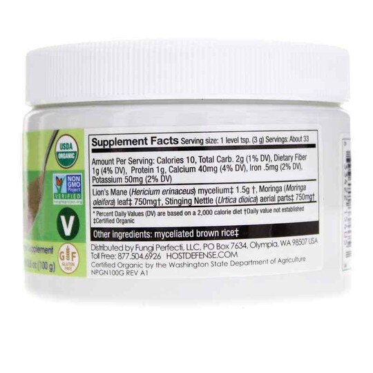 MycoBotanicals Greens Powder, 3.5 Oz, HDF
