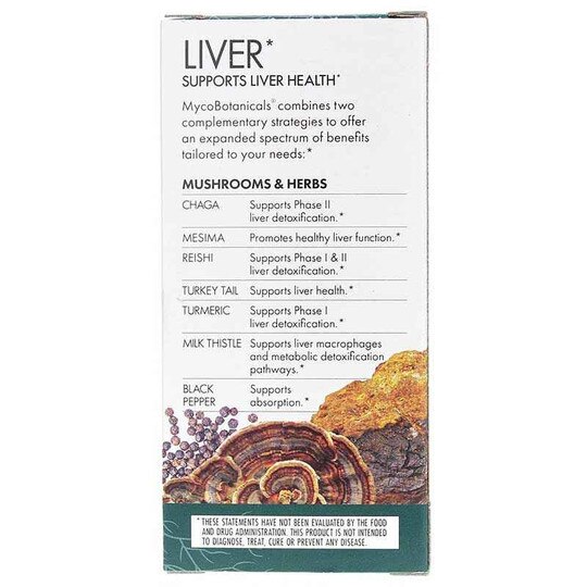 MycoBotanicals Liver, 60 Veg Capsules, HDF