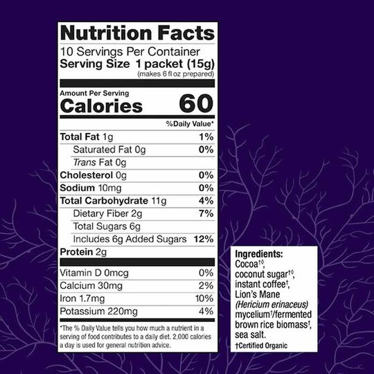 MycoBrew Lion's Mane Drink Mix, HDF
