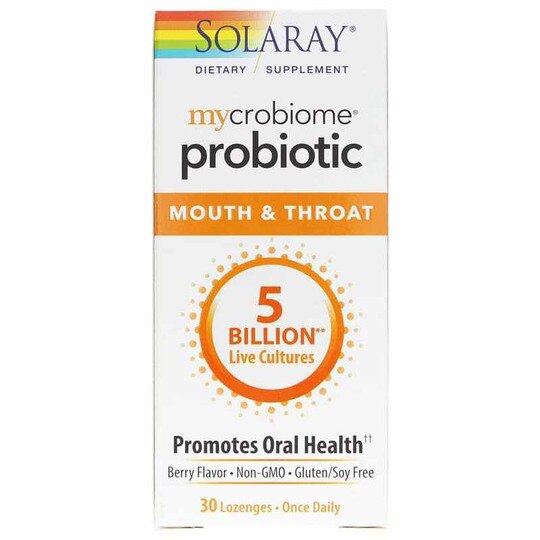 Mycrobiome Probiotic 5 Billion CFU, Mouth & Throat Formula, 30 Lozenges, SLR
