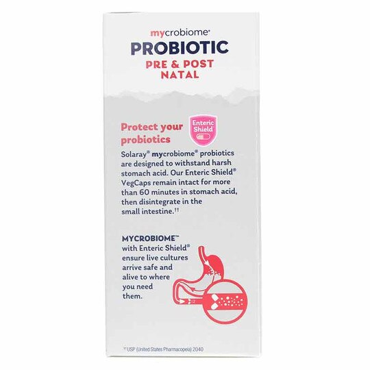 Mycrobiome Probiotic Pre & Post Natal 25 Billion CFU, 30 Enteric Coated Veg Capsules, SLR