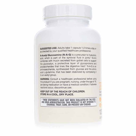 N-A-G N-Acetyl Glucosamine, 120 Veg Capsules, JRF