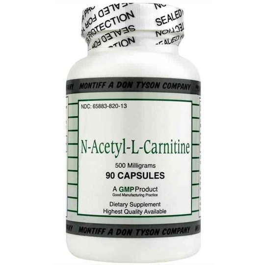 N-Acetyl-L-Carnitine 500 Mg, 90 Capsules, MNT