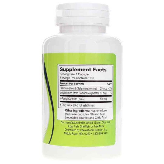 N-Acetyl Cysteine 600 Mg, 100 Capsules, LGS