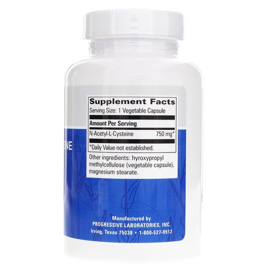 N-Acetyl-L-Cysteine 750 Mg, 120 Veg Capsules, PGL