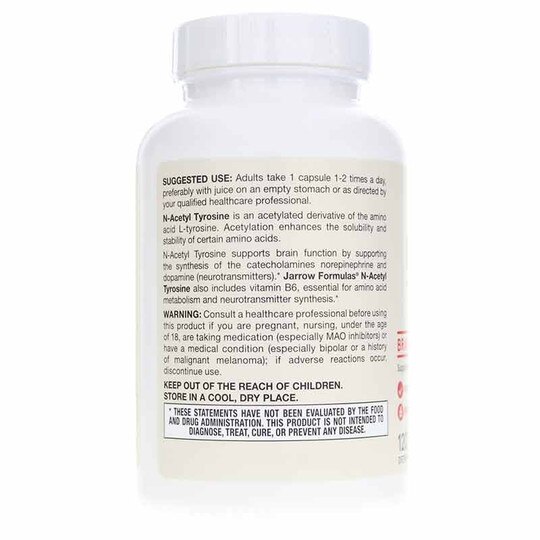 N-Acetyl Tyrosine 350 Mg, 120 Capsules, JRF