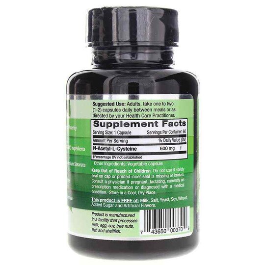 NAC 600 Mg, 60 Veg Capsules, EMD