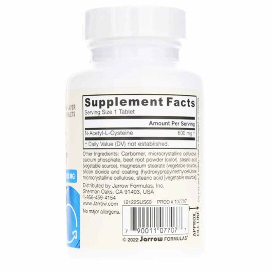 N-A-C Sustain 600 Mg, 60 Tablets, JRF