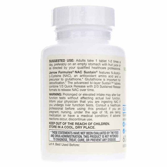 N-A-C Sustain 600 Mg, 60 Tablets, JRF