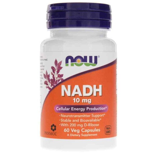 NADH 10 Mg, 60 Veg Capsules, NOW