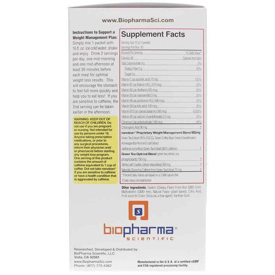 NanoLean Weight Management, 30 Packets, BPH